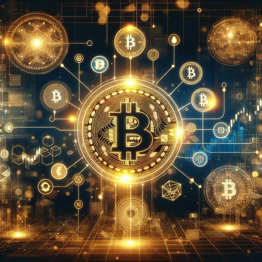 Bitcoin Konzept Visualisierung